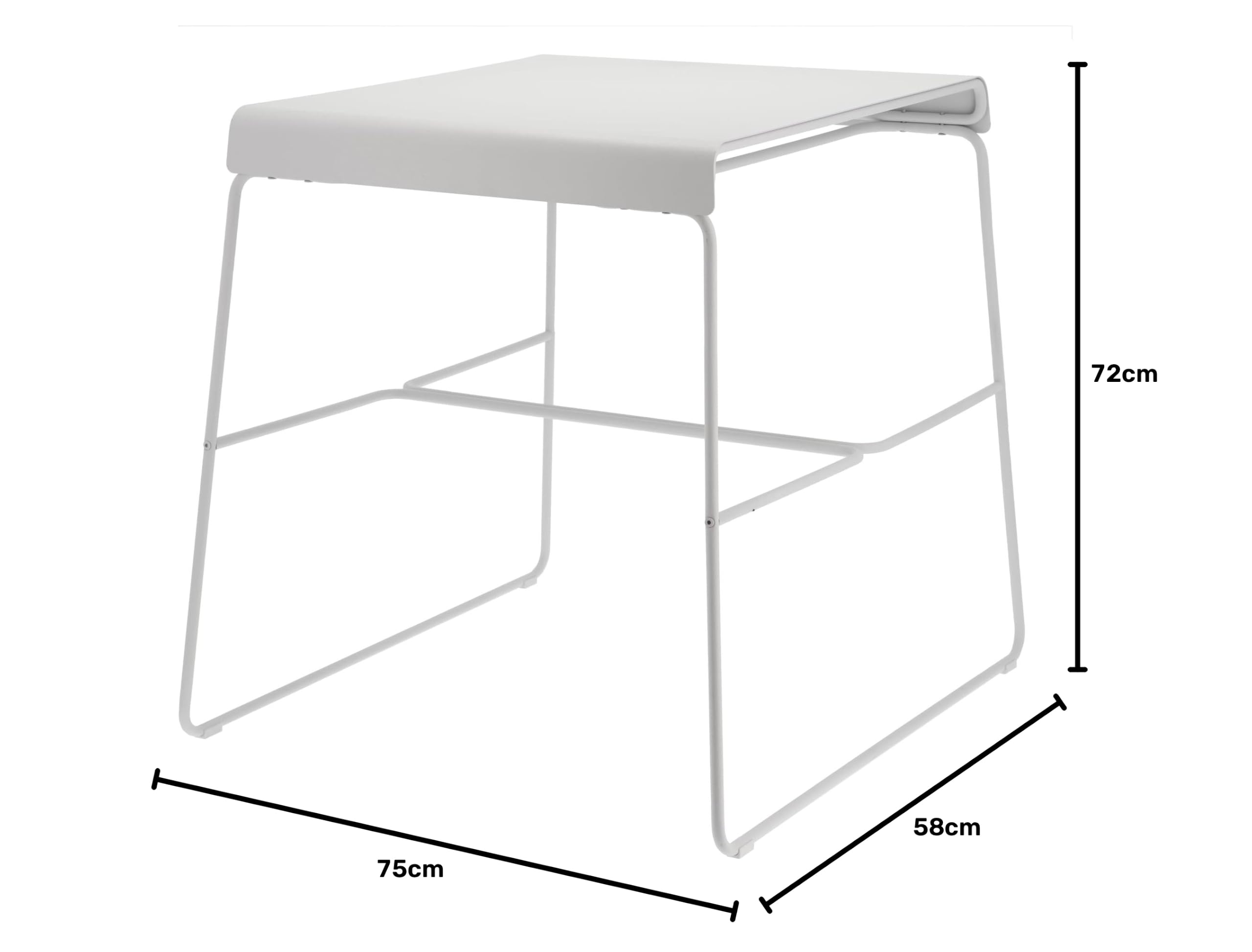Zone Denmark A-Café Table Outdoor 75 cm Soft Grey