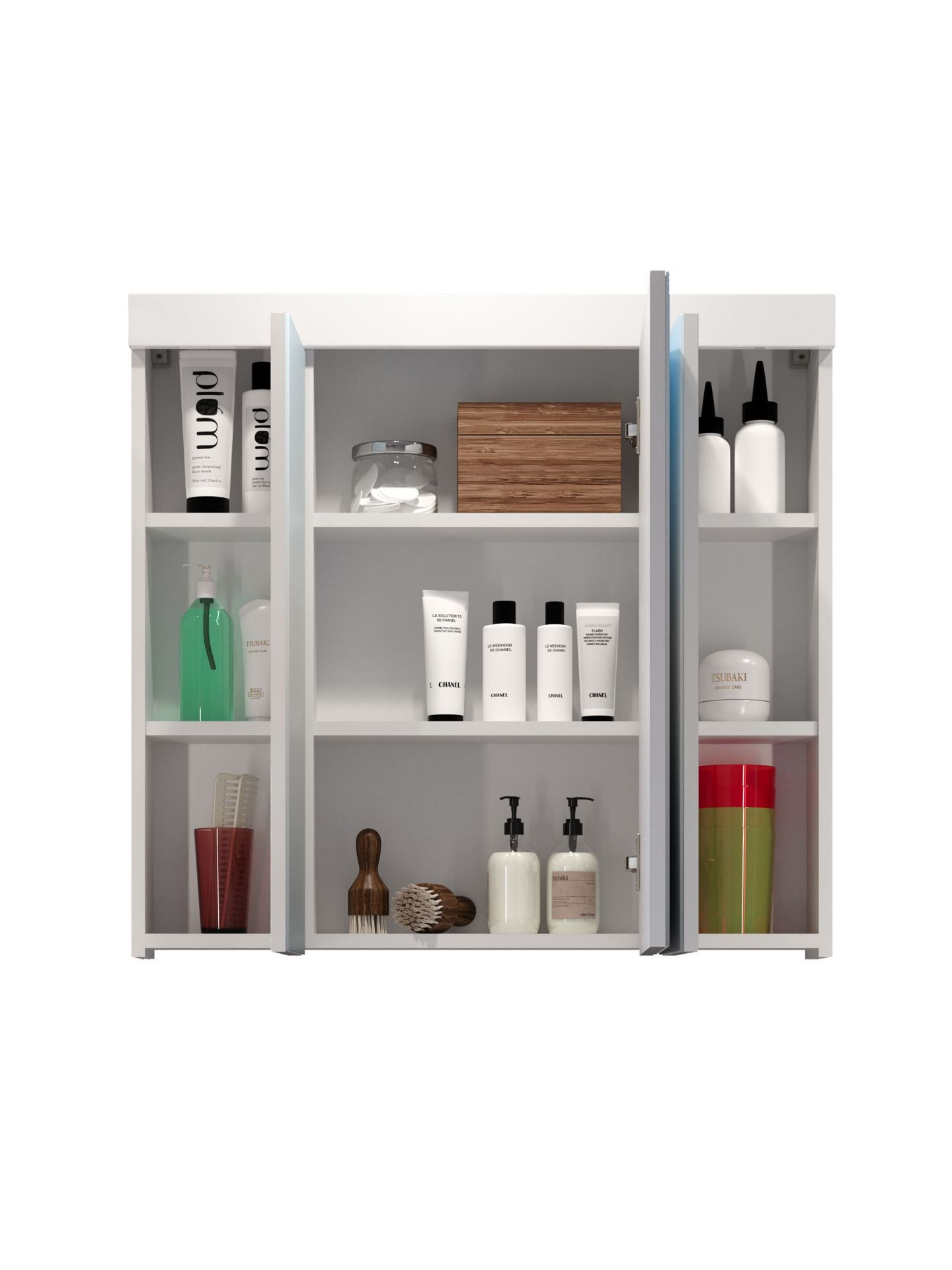 trendteam Devon Spiegelschrank Weiß HG TZ