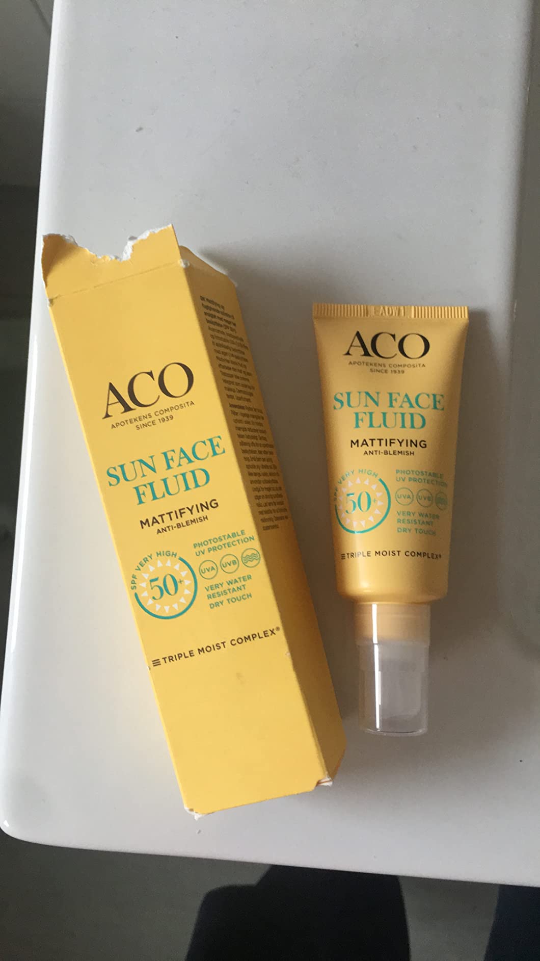 ACO Sun Face Fluid LSF 50+ mattierend 40 ml Mischhaut