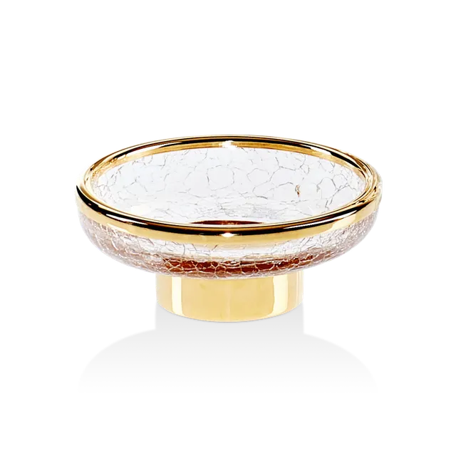 Decor Walther CRACK CR STS Seifenschale Chrom Craquelé-Glas