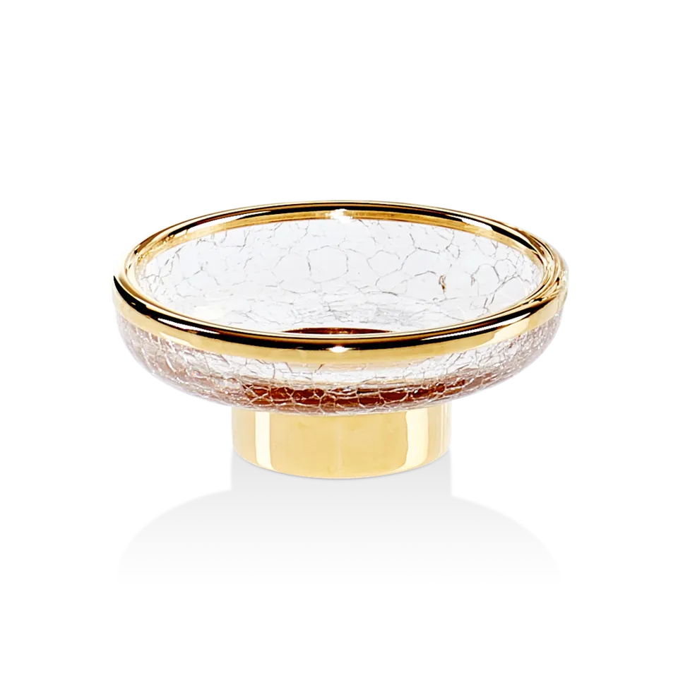 Decor Walther CRACK CR STS Seifenschale Chrom Craquelé-Glas