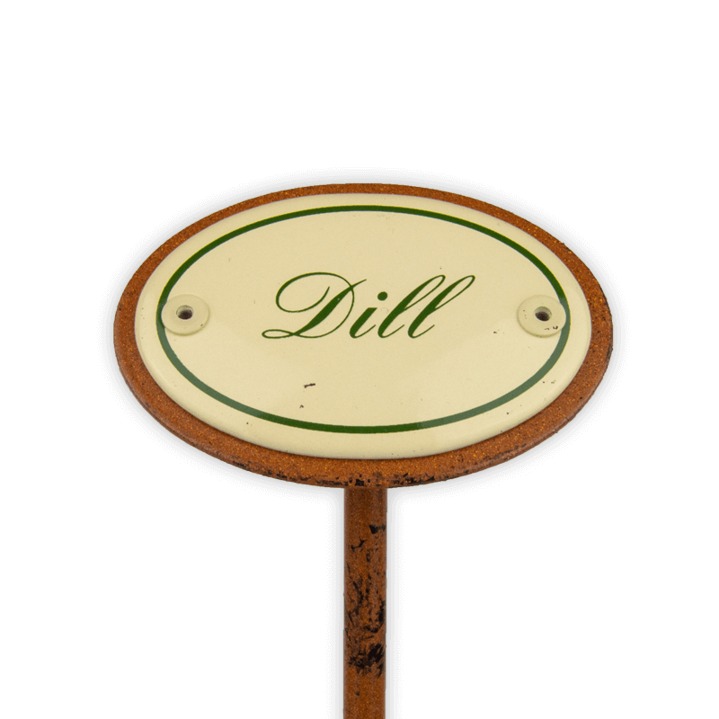 Münder Email Garten Emailschild Rosmarin Kräuterstecker 6x4 cm 25 cm