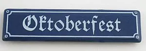 Münder Magnet-Shop Oktoberfest Magnet Mini-Straßenschild 8x2 cm