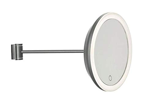 Zone Denmark Wandspiegel 17,5x26 cm Grau Metall beleuchtet