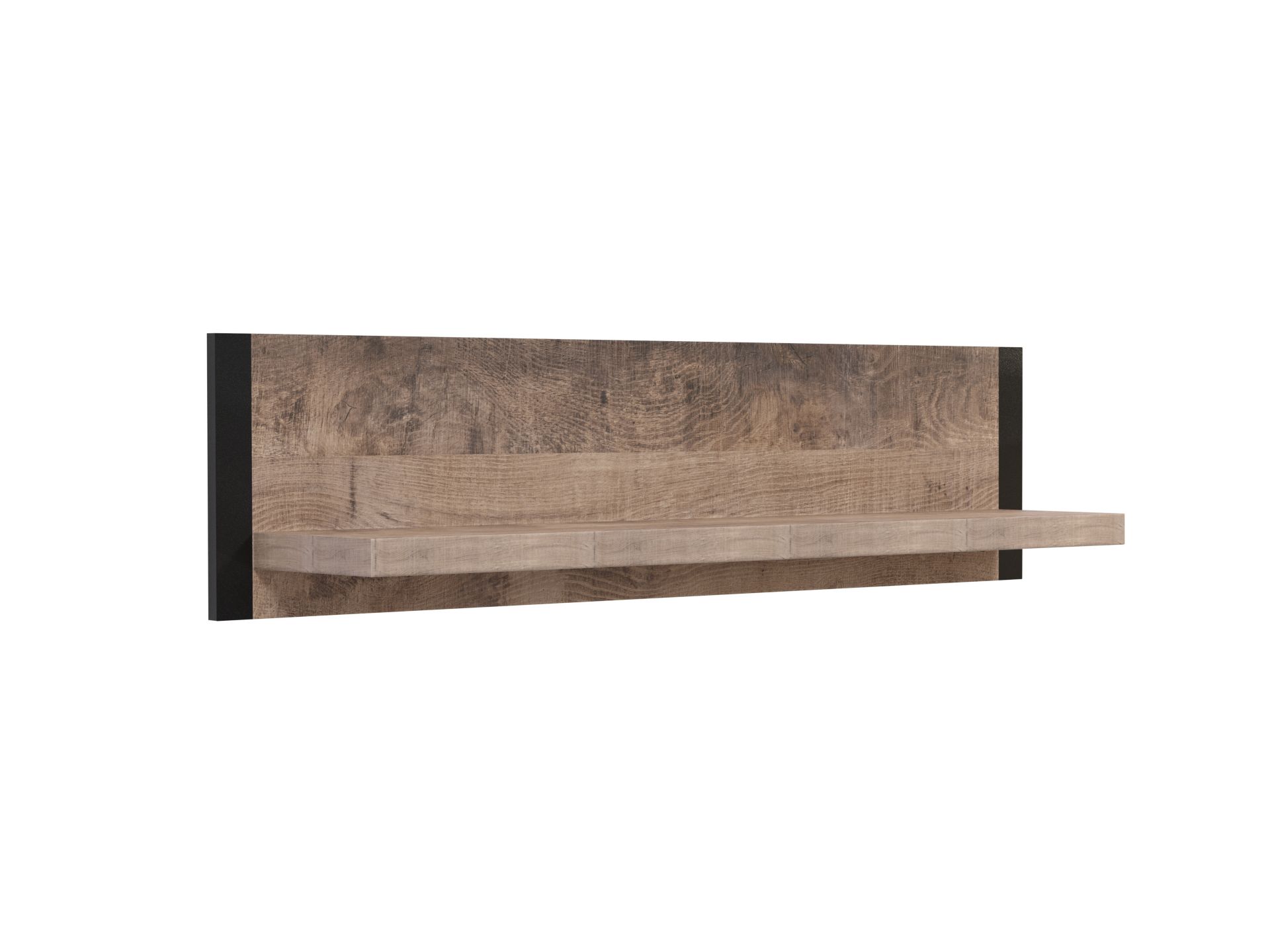 trendteam Emile Wandboard Eiche Tabak Schwarz