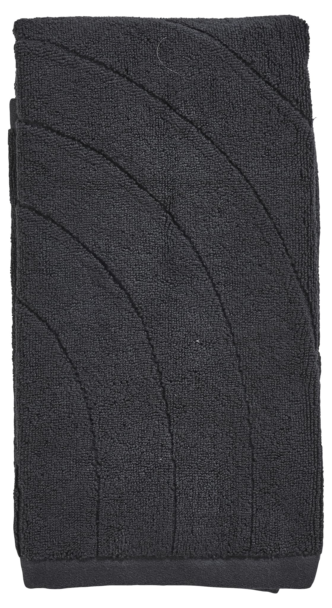 Zone Denmark Time Gästehandtuch 50x70 Schwarz Baumwolle