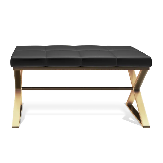 Decor Walther Classic Bench Badhocker Edelstahl Weiß