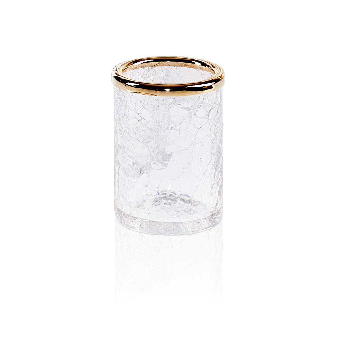 Decor Walther CRACK CR BER Mundglas Stand Craquelé-Glas Chrom
