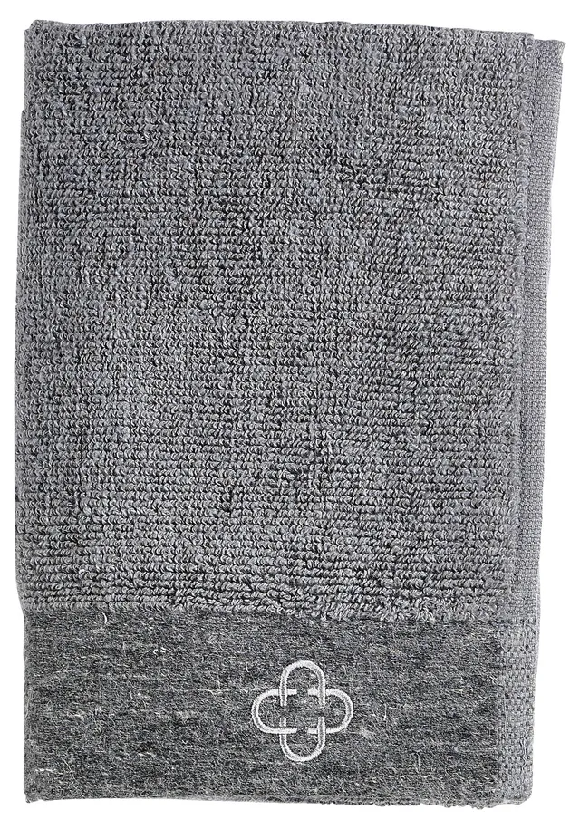 Zone Denmark Inu Handtuch 40x60 cm Grau Baumwolle Leinen