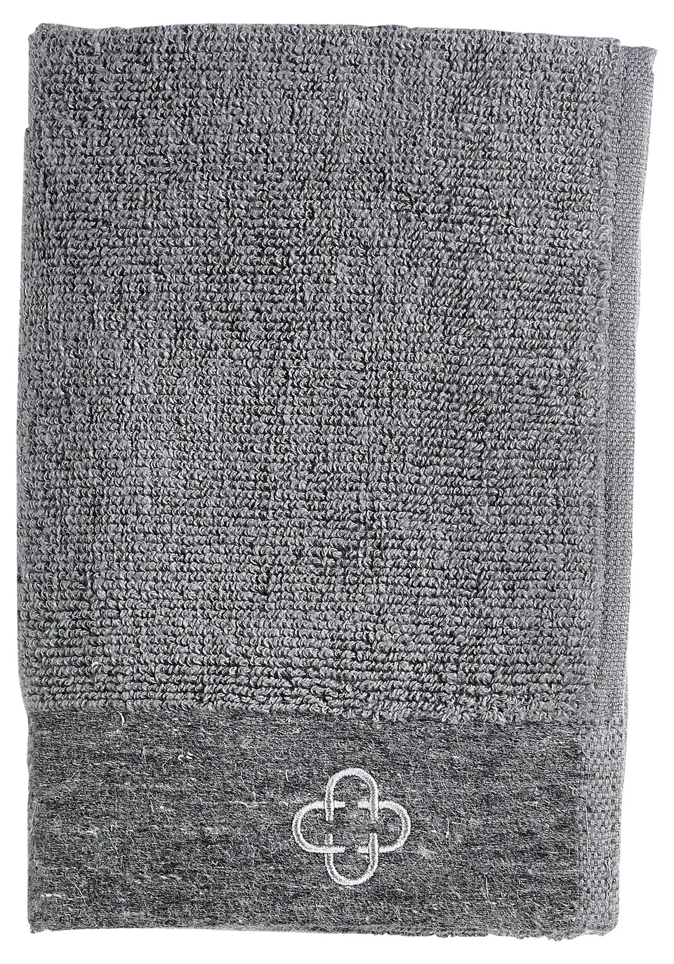 Zone Denmark Inu Handtuch 40x60 cm Grau Baumwolle Leinen