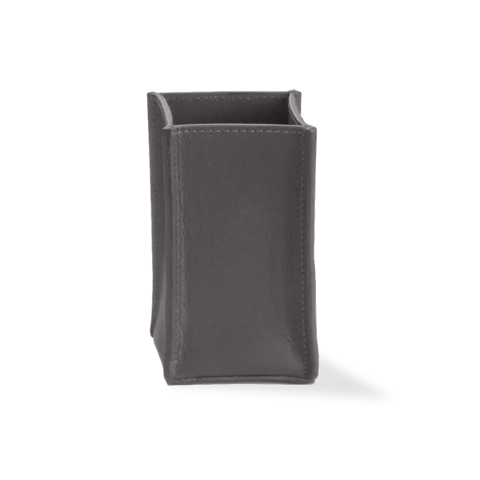 Decor Walther NAPPA KOE Utensilienbehälter Schneeweiß Leder