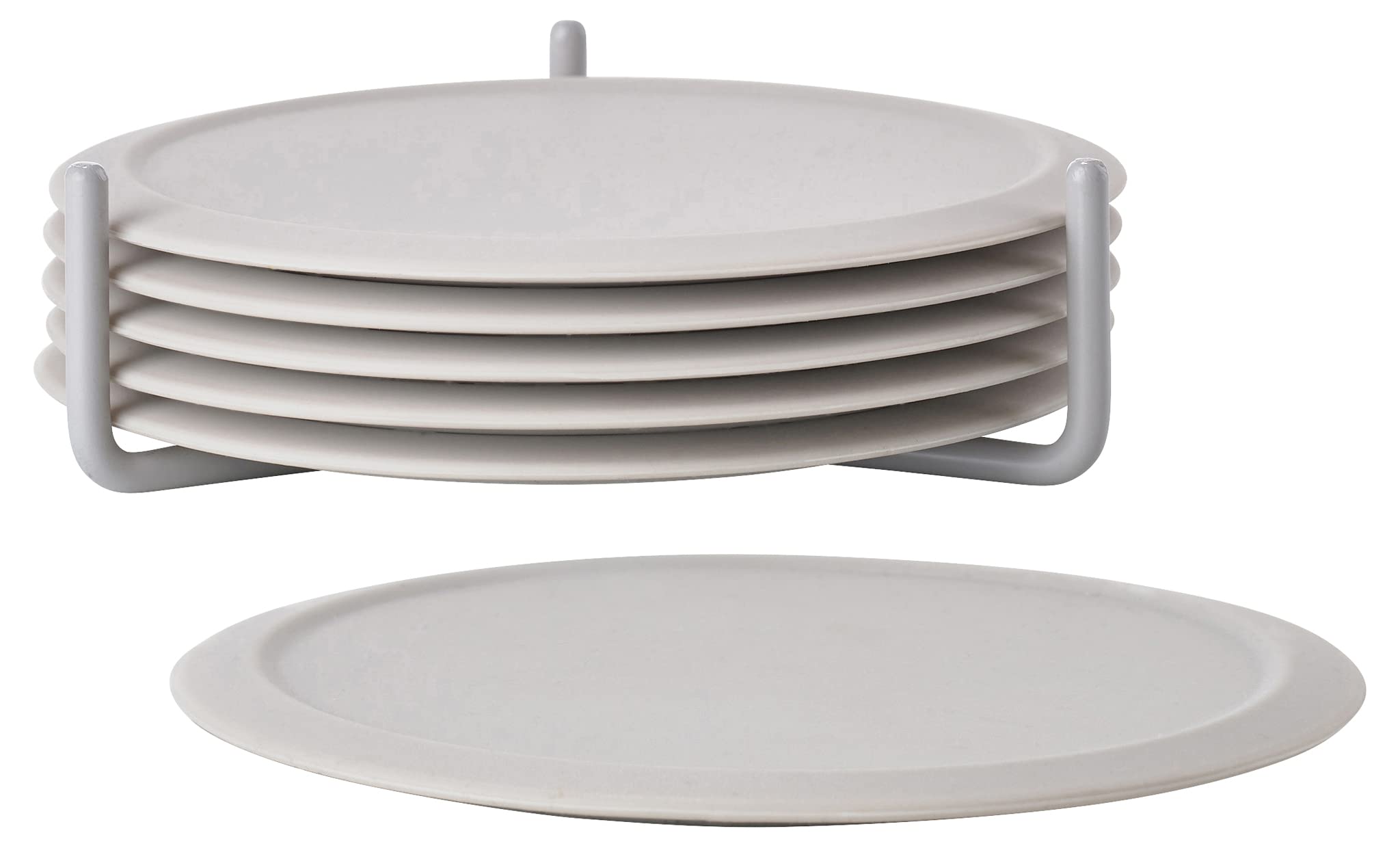 Zone Denmark Singles Glasuntersetzer Silikon Cool Grey 6er