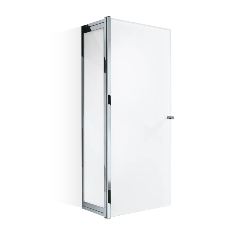 Decor Walther Classic S 3 Glasschrank Chrom Opalglas Weiß