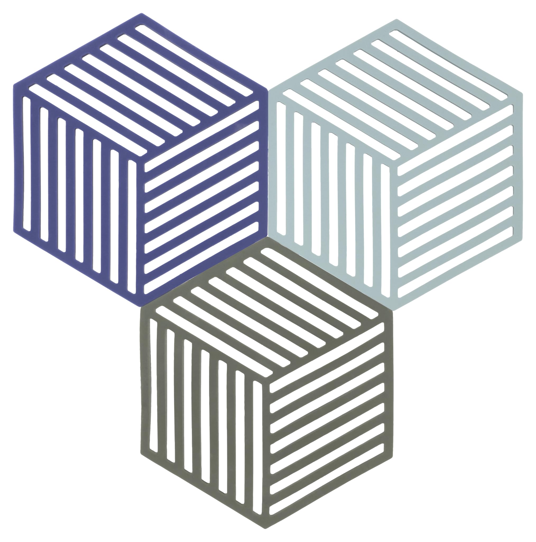 Zone Denmark Trivets Hexagon Topfuntersetzer 3er Bunt