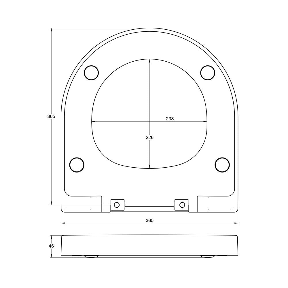 Treos Serie 810 WC-Sitz Duroplast weiß mit Absenkautomatik