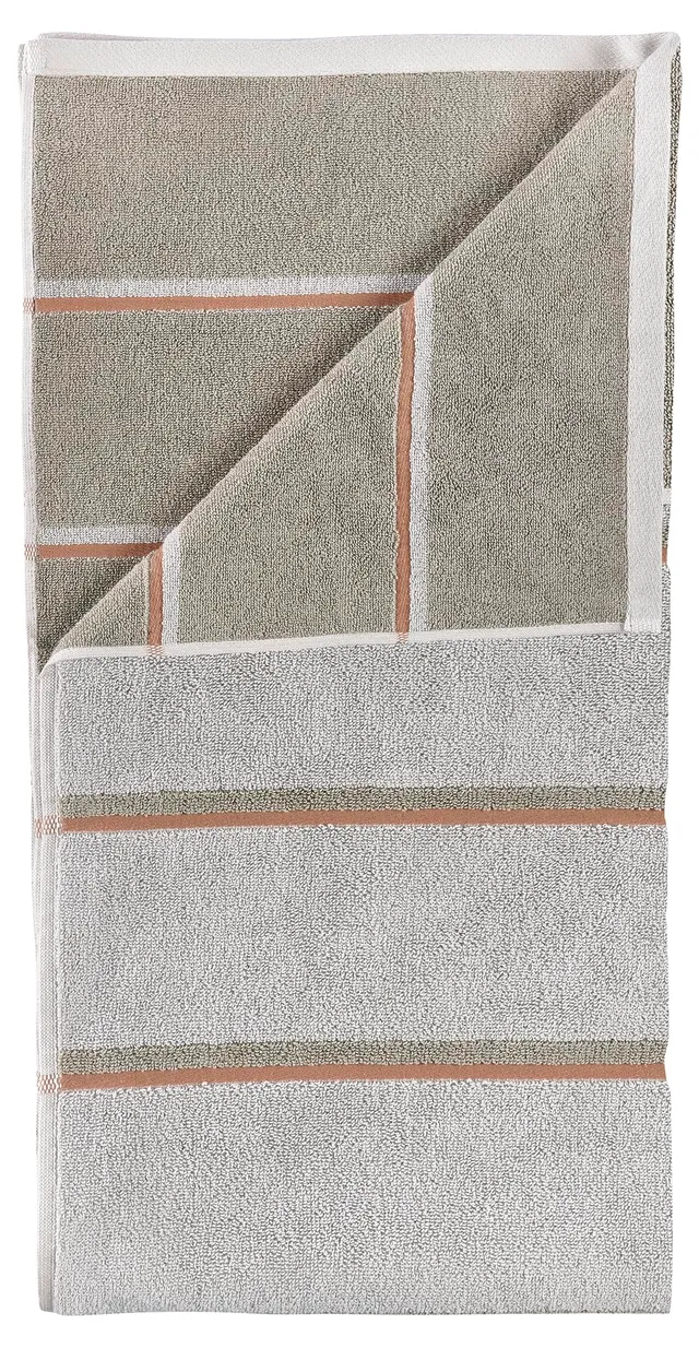 Zone Denmark Sauna Handtuch 50x100 Softgrey Eucalyptus Terracotta Baumwolle