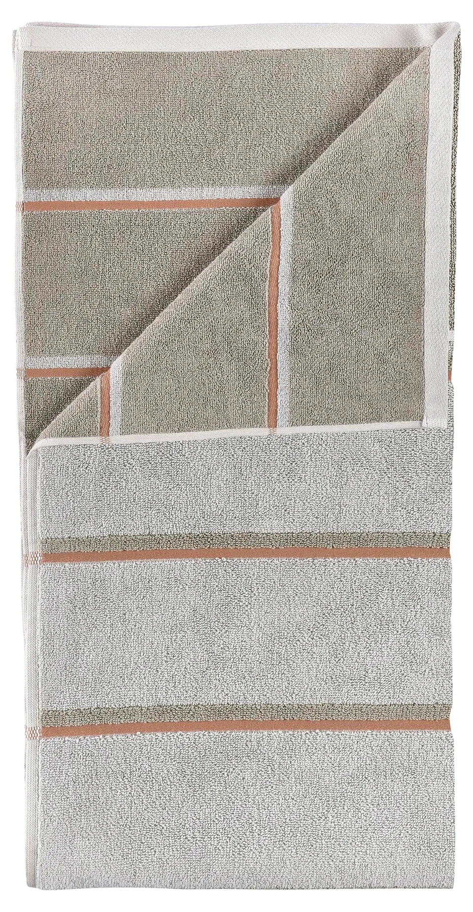 Zone Denmark Sauna Handtuch 50x100 Softgrey Eucalyptus Terracotta Baumwolle