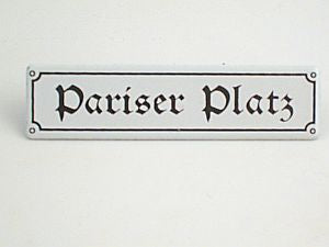 Münder Email Magnet-Shop Pariser Platz Kühlschrankmagnet 8x2cm Emaille