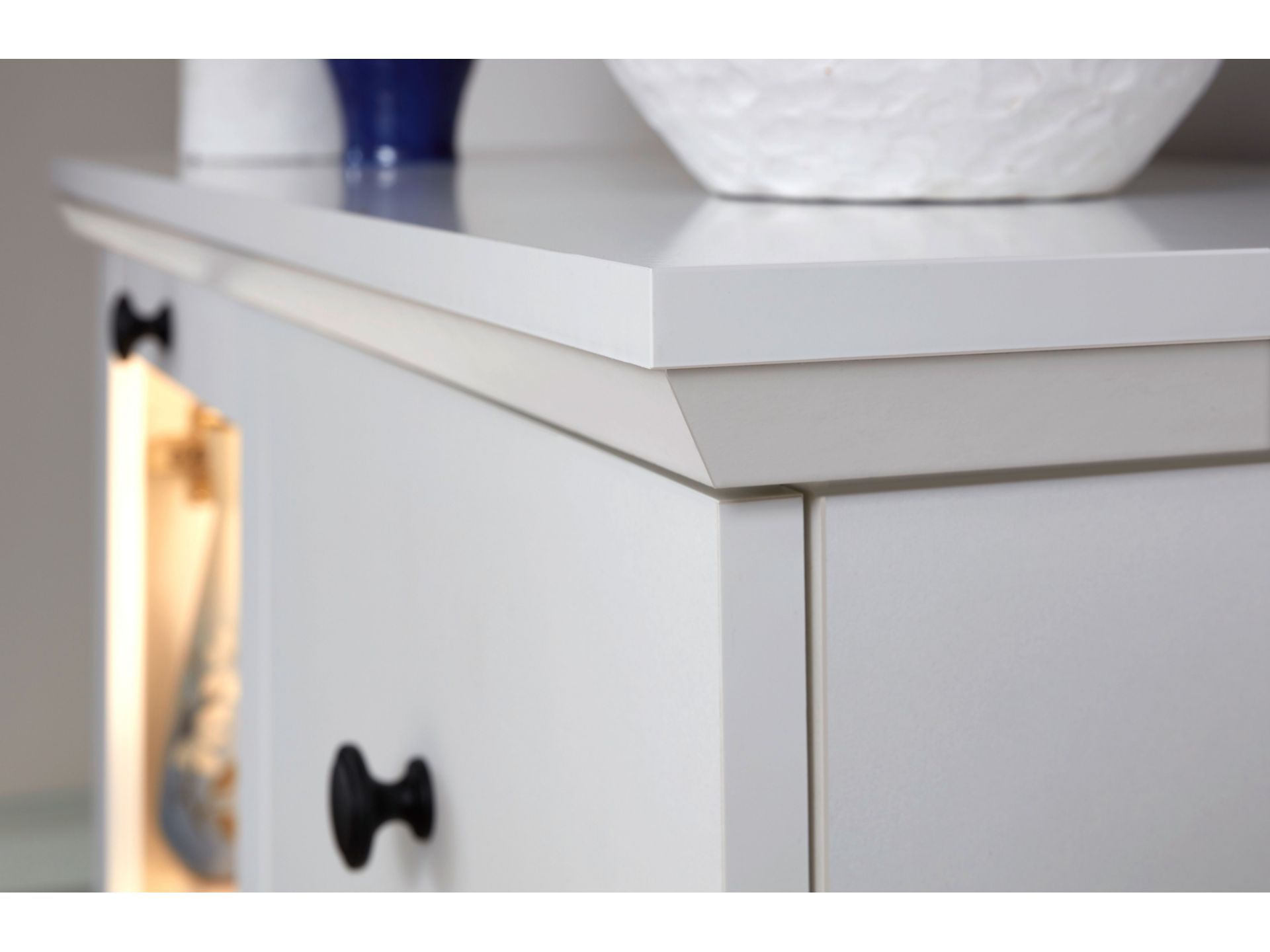 trendteam smart living BrandsonBaxter Anbauwand weiß Wohnzimmer