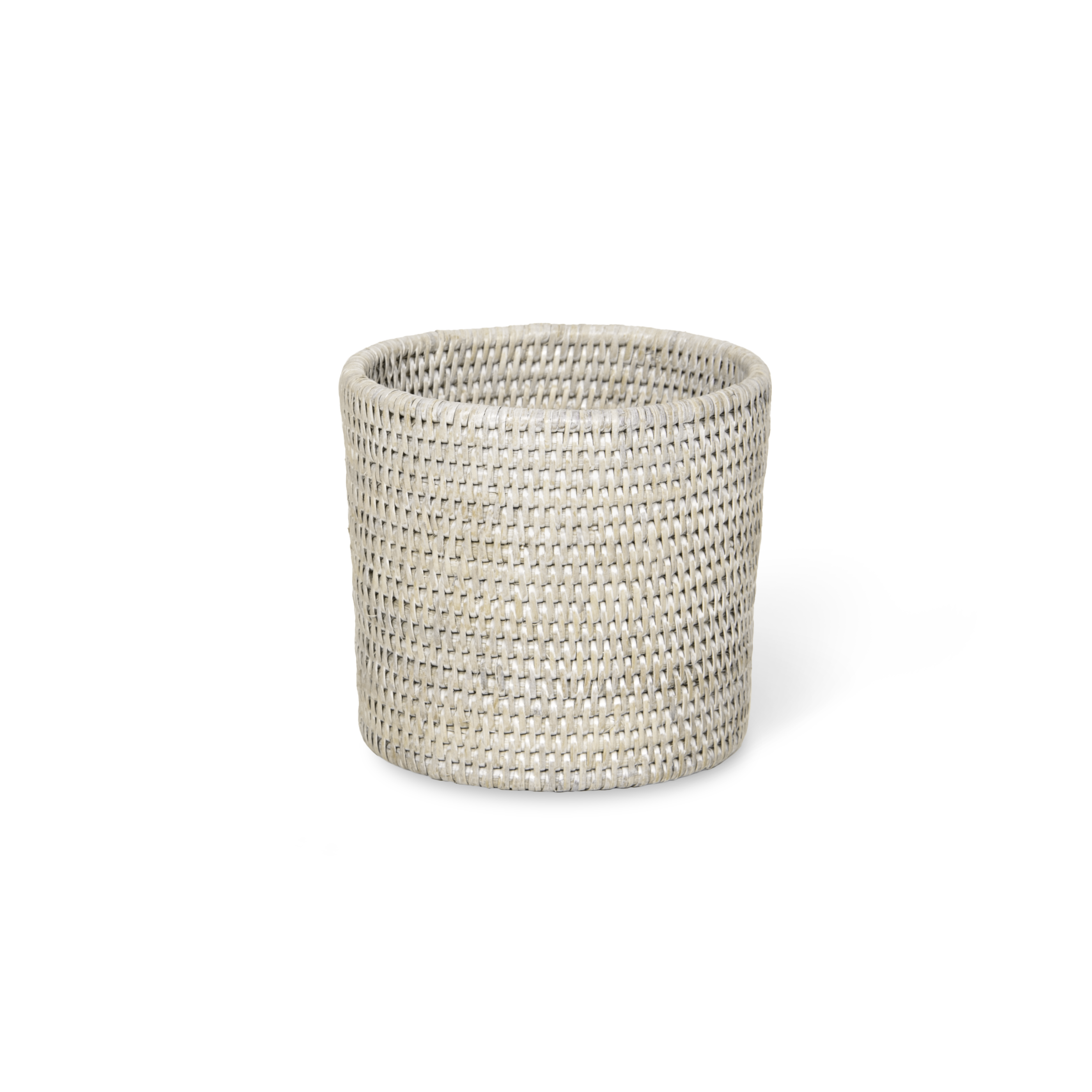 Decor Walther Basket ZK Korb Rattan Dunkel rund handgeflochten