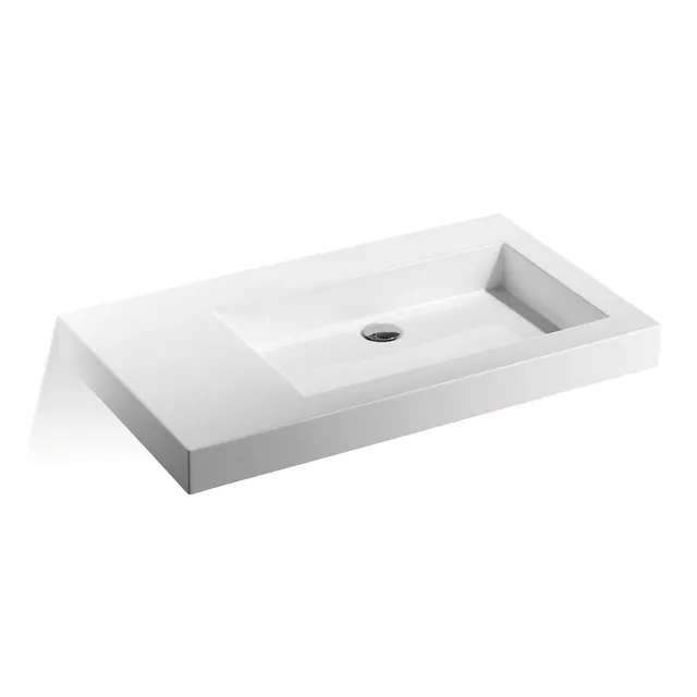Treos Serie 701 Waschbecken 900x500 ohne Hahnloch weiß