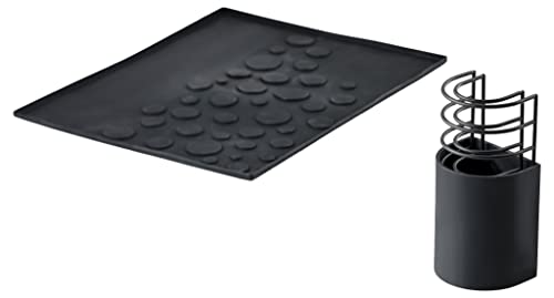 Zone Denmark DIISH Abtropfunterlage-Set Silikon Black 45 cm
