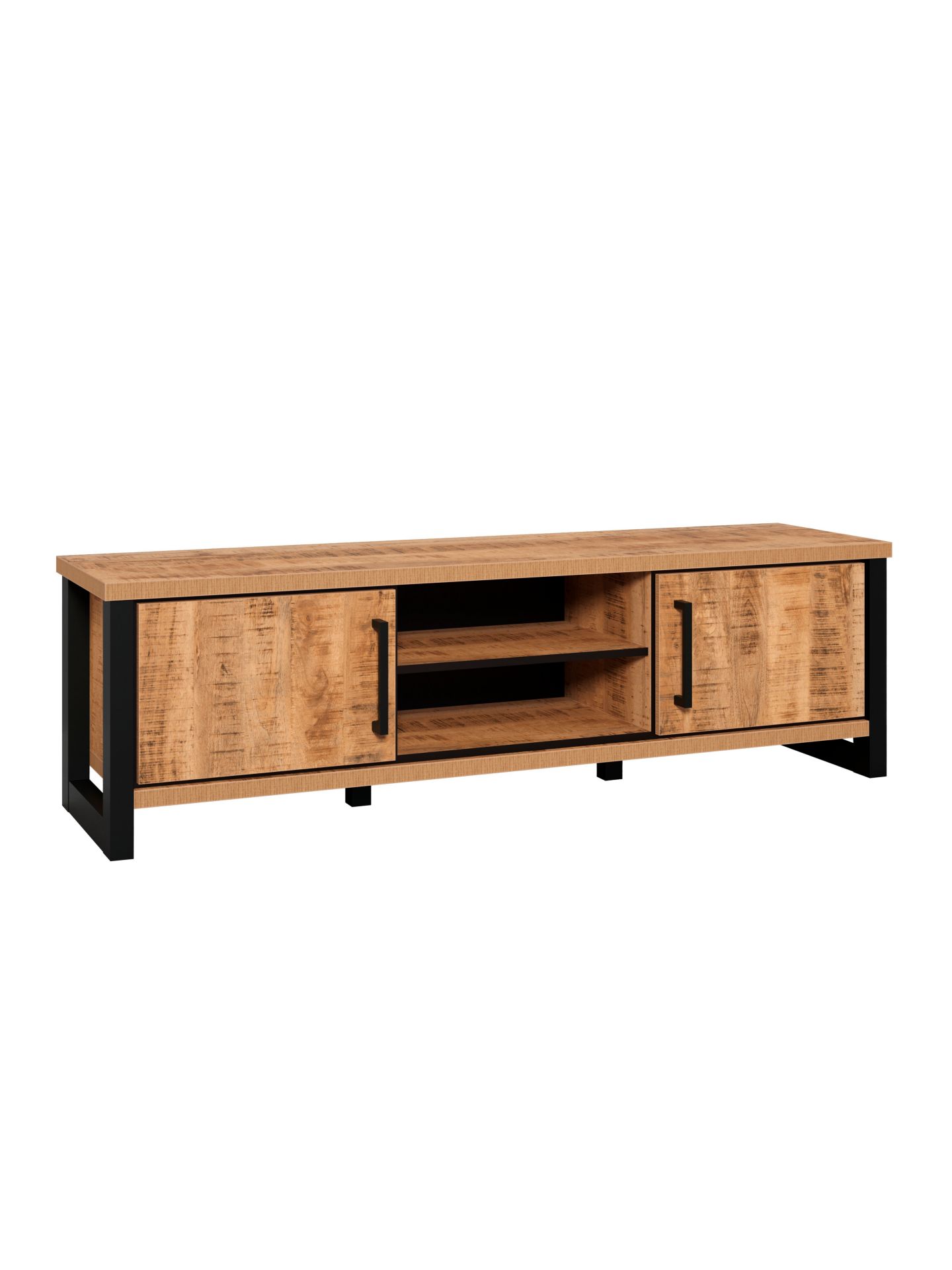 trendteam Enna TV-Lowboard Mango TV-Board schwarz Griff