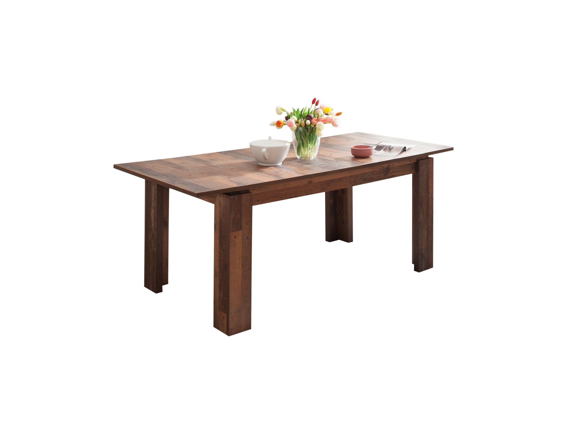trendteam Universal Esstisch ausziehbar Old Wood Melamin