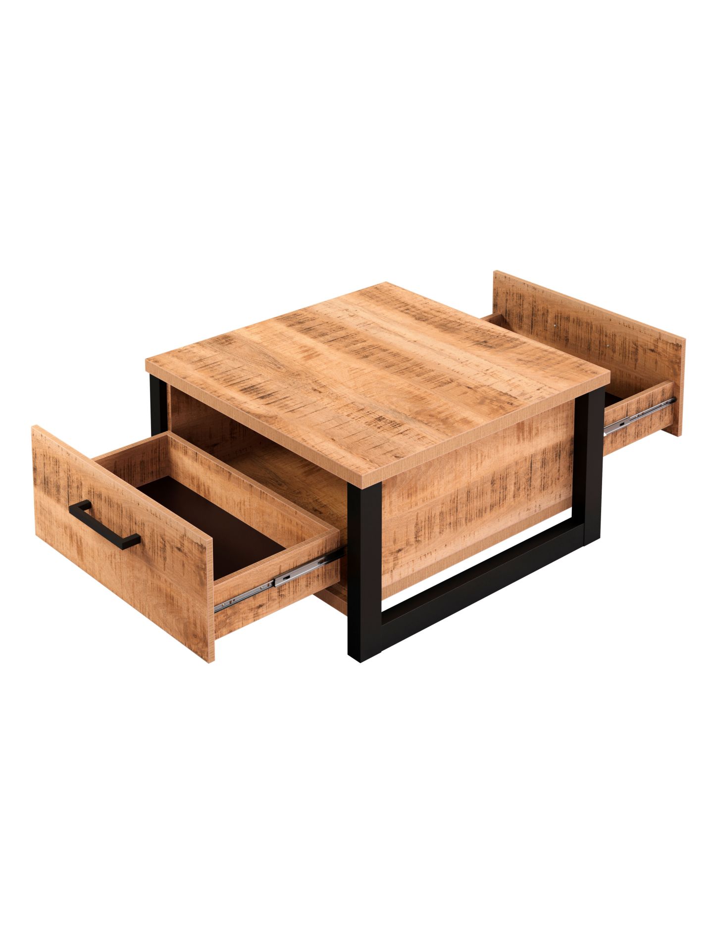 trendteam Enna Couchtisch Mango Schwarz Wohnzimmertisch Holz