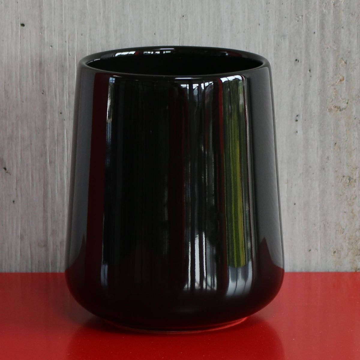 Zone Denmark Nova One Zahnputzbecher Schwarz 250 ml Hochglanz