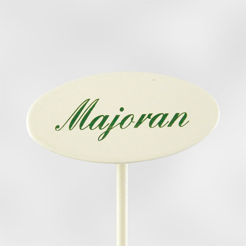Münder Email Kräuterstecker Indoor 20 cm Basilikum creme