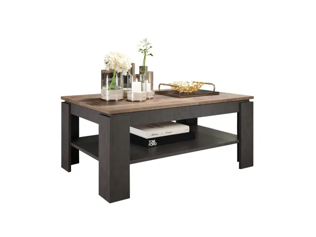 trendteam Universal Couchtisch dunkelgrau Wohnzimmertisch