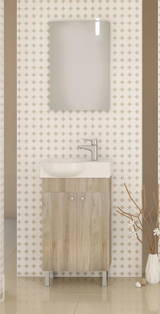 DROP Martinidis Litos 45 Badmöbel Brown Oak 45 cm