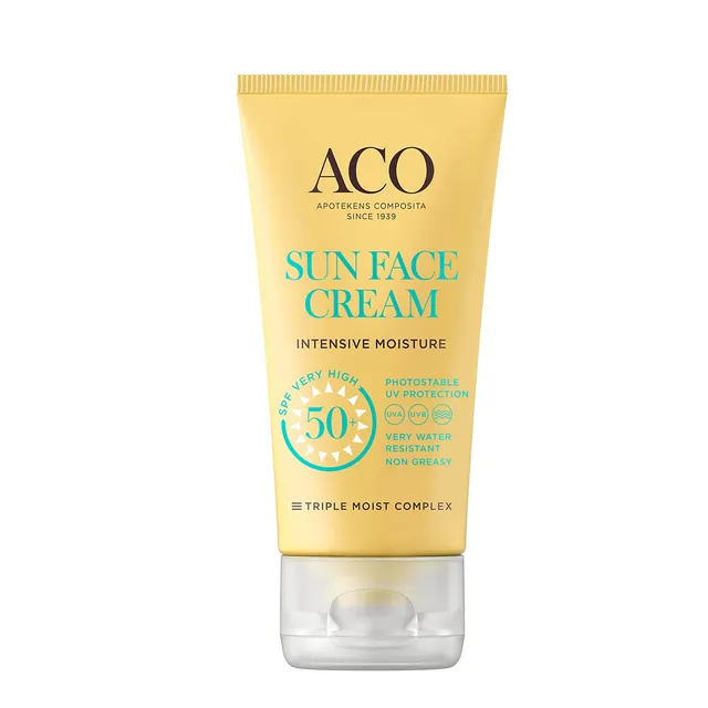 ACO Sun Face Cream Sonnencreme LSF 50+ 50 ml Parfümfrei