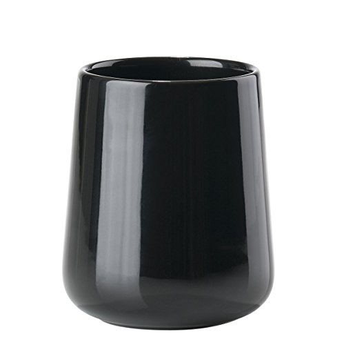 Zone Denmark Nova One Zahnputzbecher Schwarz 250 ml Hochglanz