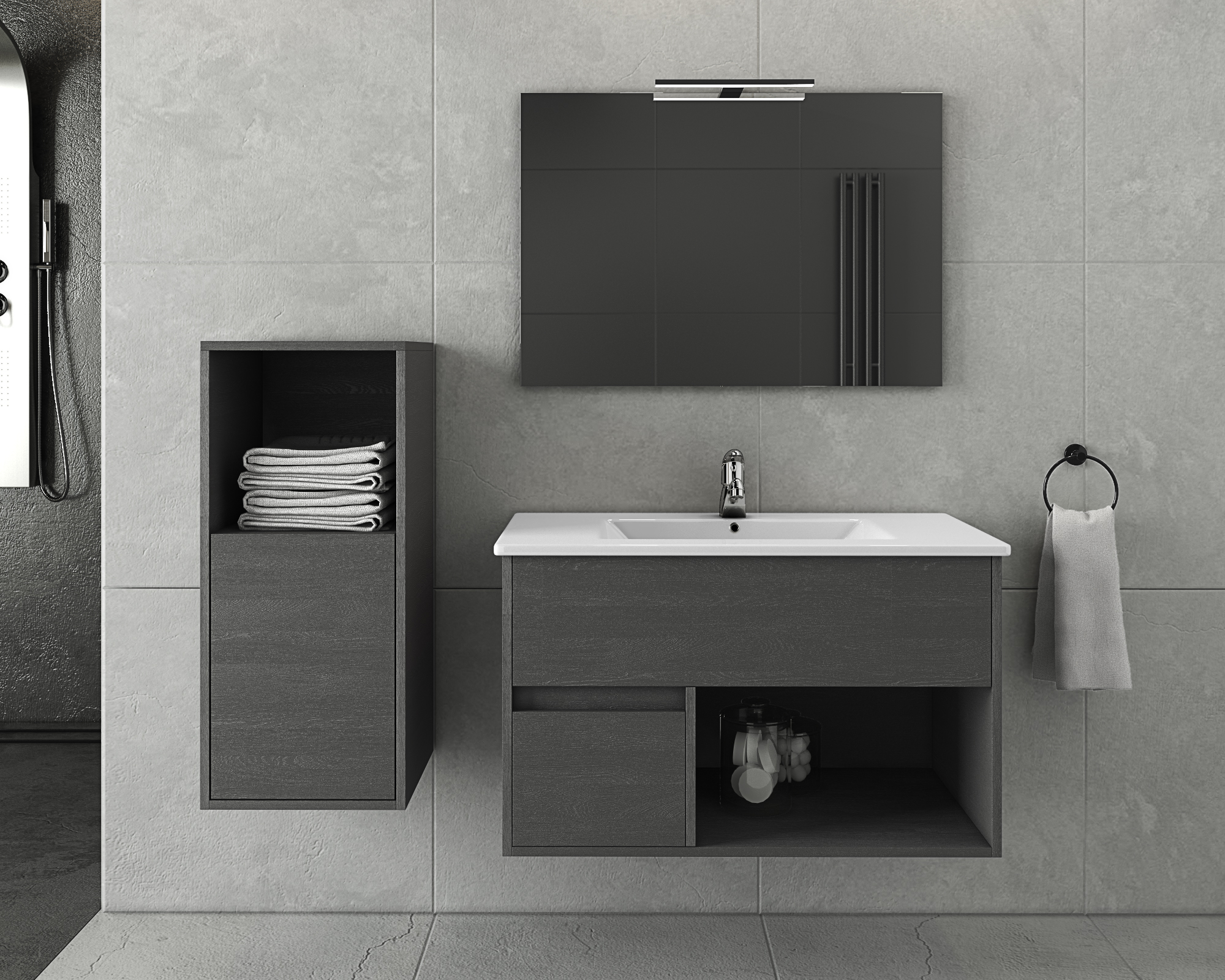DROP Martinidis Sorrento Waschtisch 85 Graphite