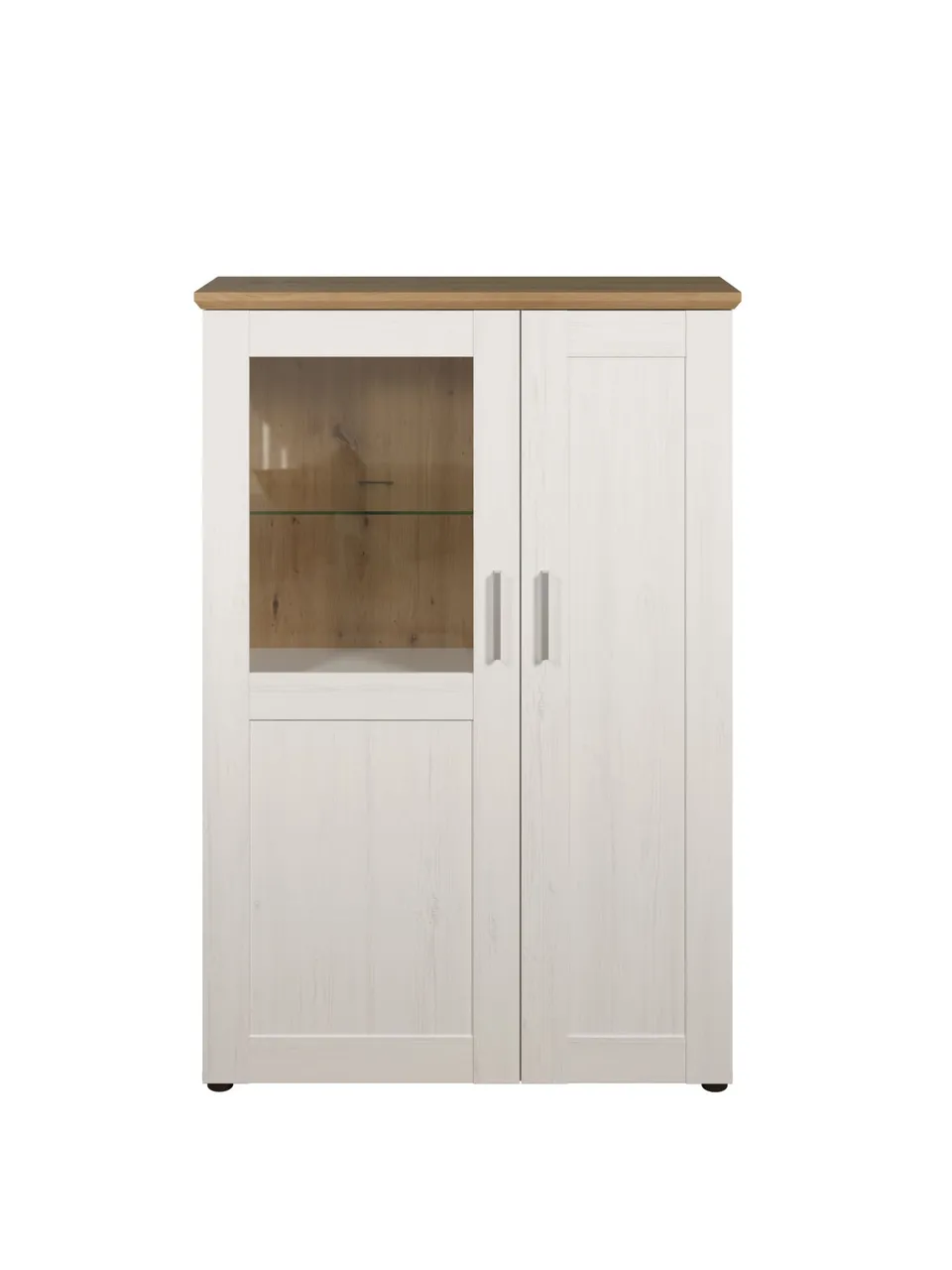 trendteam Shade Vitrine halbhoch Weiß Andersen Pine
