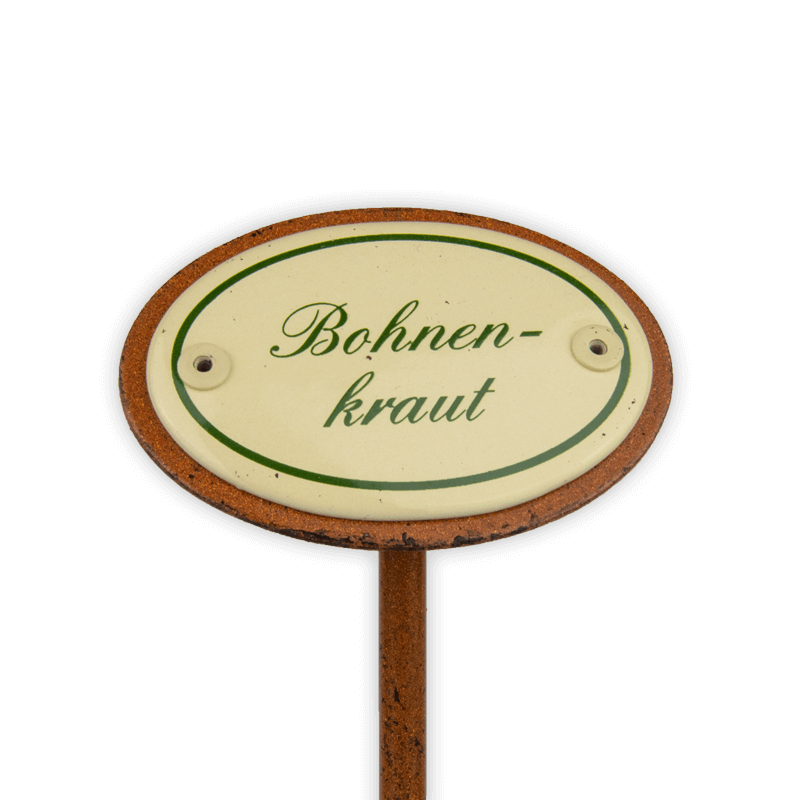 Münder Email Garten Emailschild Rosmarin Kräuterstecker 6x4 cm 25 cm