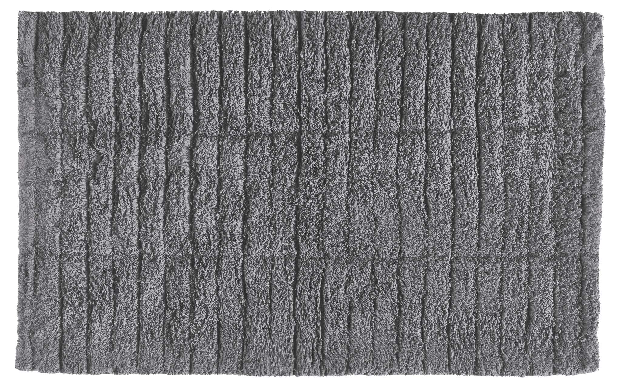 Zone Denmark Tiles Badematte 80x50 cm Schwarz Baumwolle