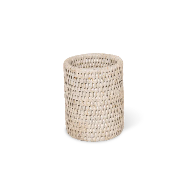 Decor Walther Basket BER Zahnputzbecher Rattan Dunkel