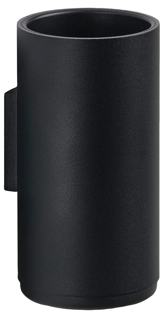 Zone Denmark Rim Zahnbürstenbecher Wand Schwarz 7 cm