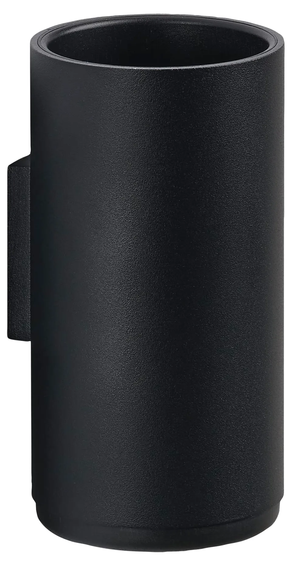 Zone Denmark Rim Zahnbürstenbecher Wand Schwarz 7 cm
