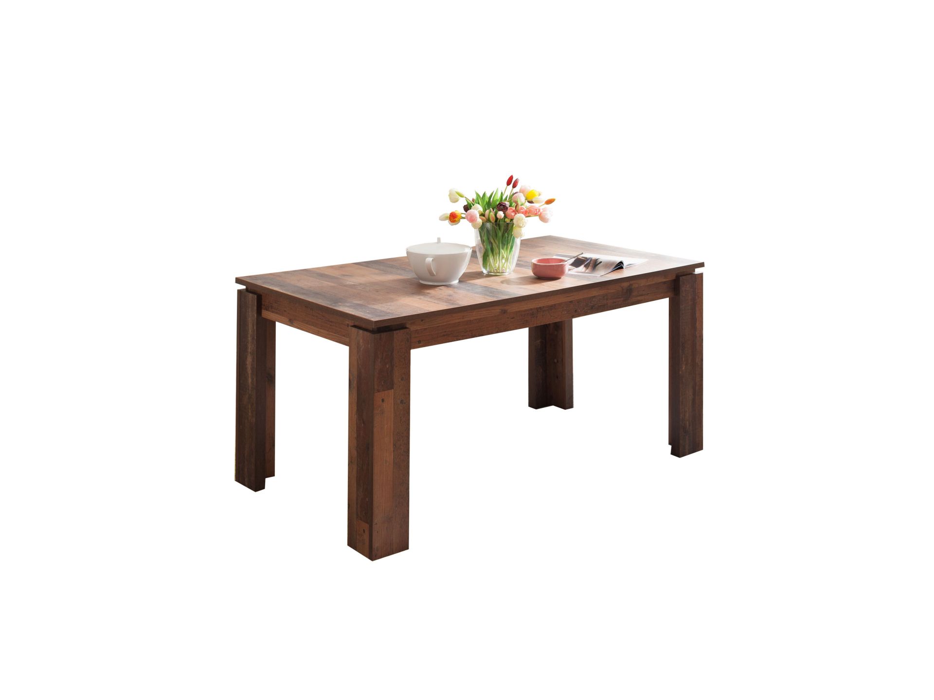 trendteam Universal Esstisch ausziehbar Old Wood Melamin