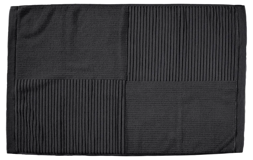 Zone Denmark Classic Badematte 50x80 Schwarz Baumwolle
