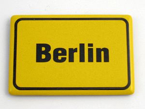 Münder Email Magnet-Shop Magnet Ortsschild Berlin 6x4 cm