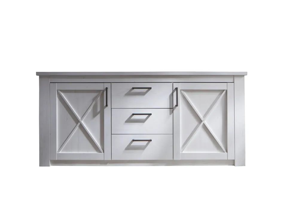 trendteam Georgia Sideboard Pinie Weiß Struktur