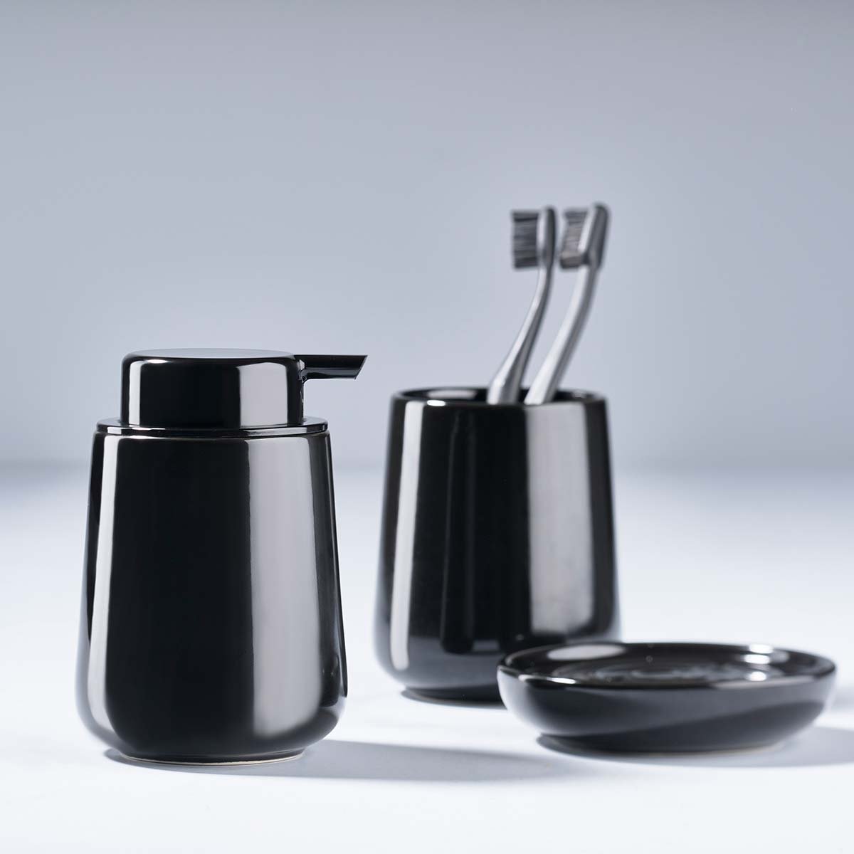 Zone Denmark Nova Shine Seifenschale schwarz 11 cm