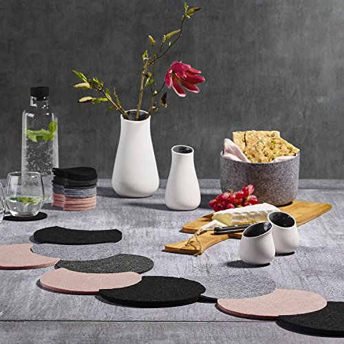 Zone Denmark Trivets Filz Untersetzer Moon dunkelgrau 4 Stück