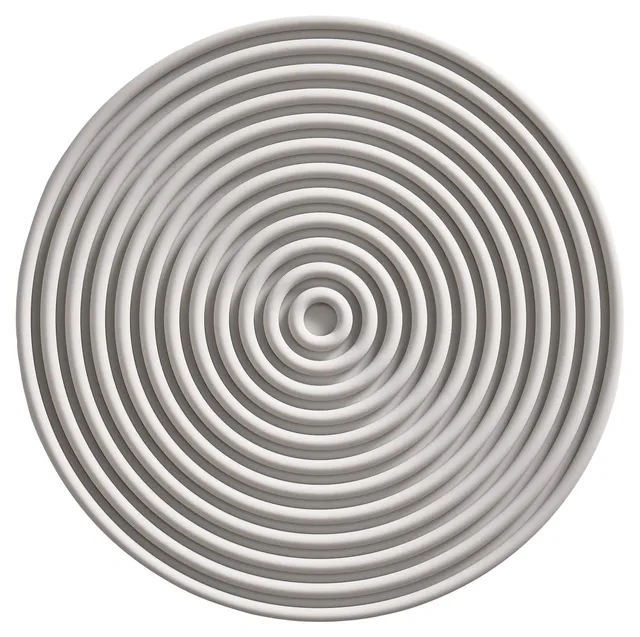Zone Denmark Rocks Barmatte rund 15,5cm Warmes Grau