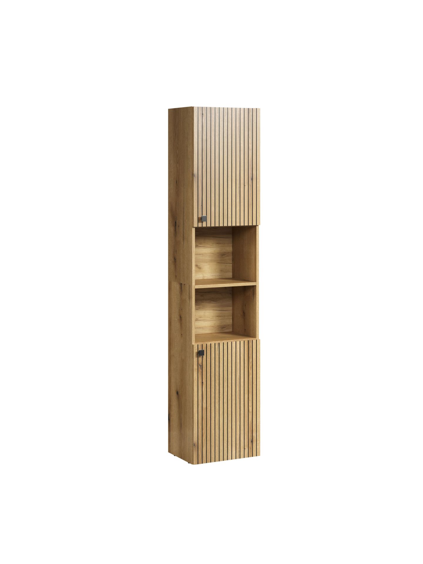 trendteam PureBliss Hochschrank Evoke Eiche Schwarz